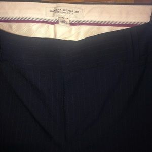 Striped Navy Dress Pants